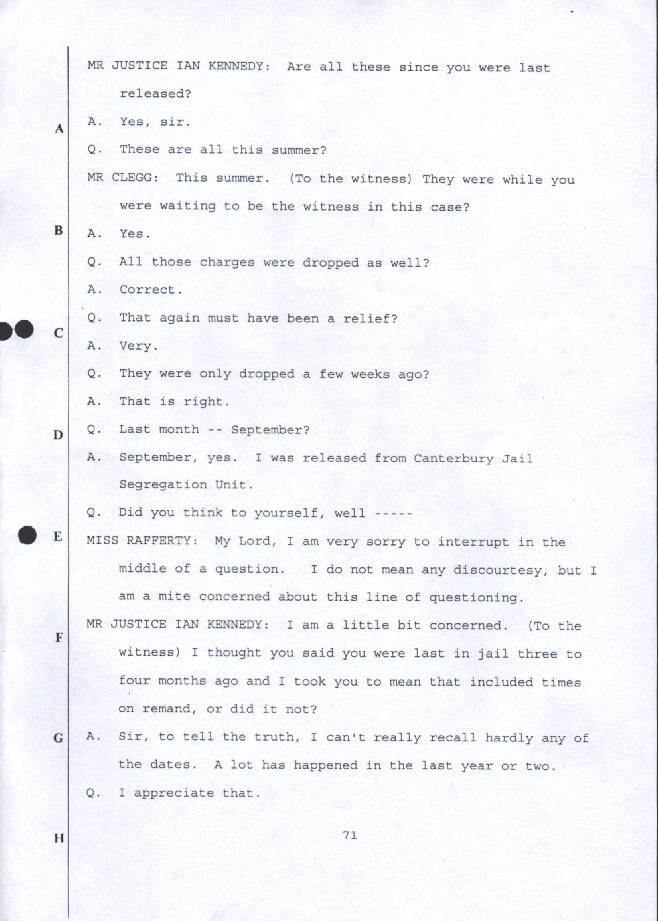 EVIDENCE OF DAMIAN DALEY - FIRST TRIAL - 29